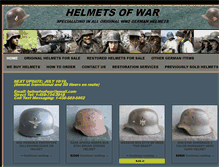 Tablet Screenshot of helmetsofwar.com